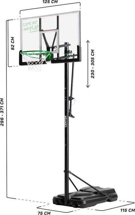 Immagine prodotto Salta Centro Stojak do kosza 128x(296-371)x210cm