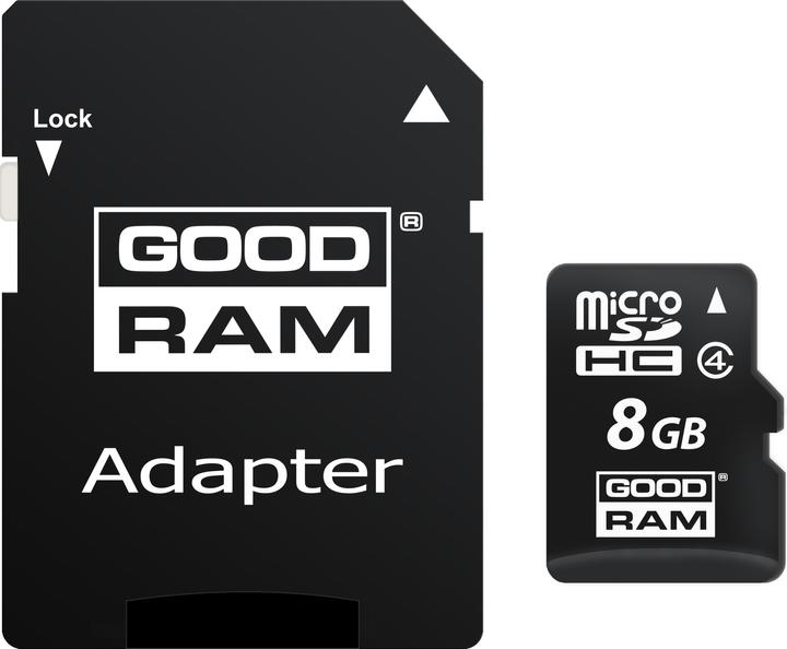 Immagine prodotto Goodram 8GB Micro SDHC (8 GB, microSDHC, U3, UHS-I)