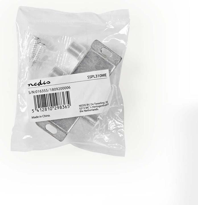 Actual product image Nedis Satellite Splitter | 5 - 2400 MHz | 10.5 dB | Number of inputs: 1 | Number of outputs: 3 | I (Manifolds and Branchers)