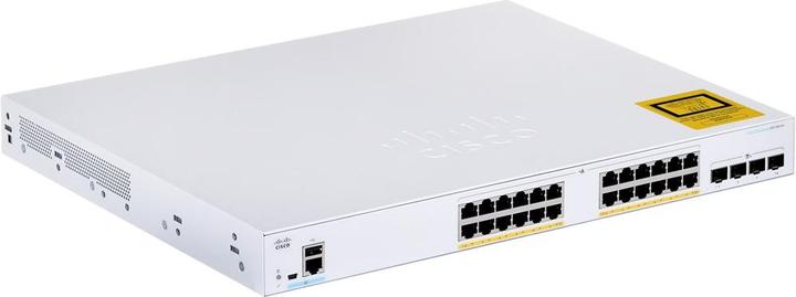 Actual product image Cisco PoE+ Switch CBS350-24FP-4X-EU 28 Port (24 Ports)