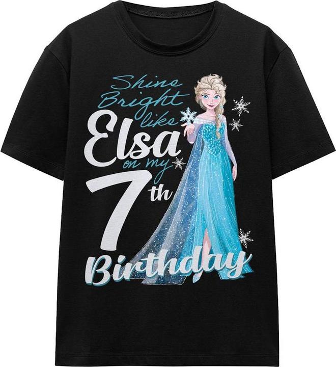 Disney Frozen Bright Like Elsa TShirt 7. Geburtstag