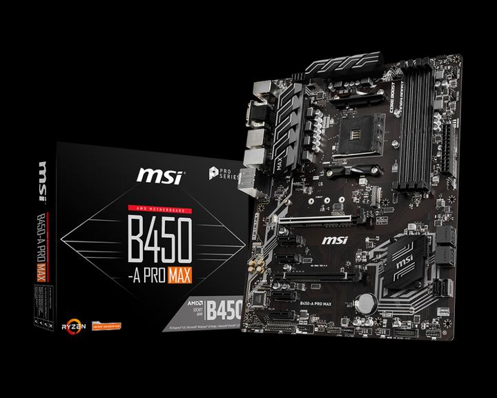 Image du produit MSI B450-A PRO MAX (AM4, AMD B450, ATX)