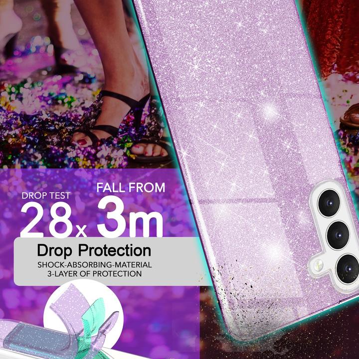 Immagine prodotto Nalia Copertina ibrida glitterata (Samsung Galaxy S24)