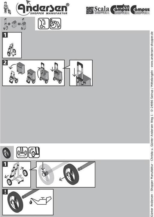 Produktbild Andersen Scala Shopper MIX A10 Einkaufstrolley 59 cm