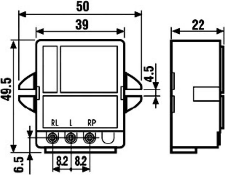 Immagine prodotto Finder Interruttore a impulsi con dimmer, serie 15.51.8.230 15.51.8.230.0400 230 V/AC 1 contatto NA/dimmer