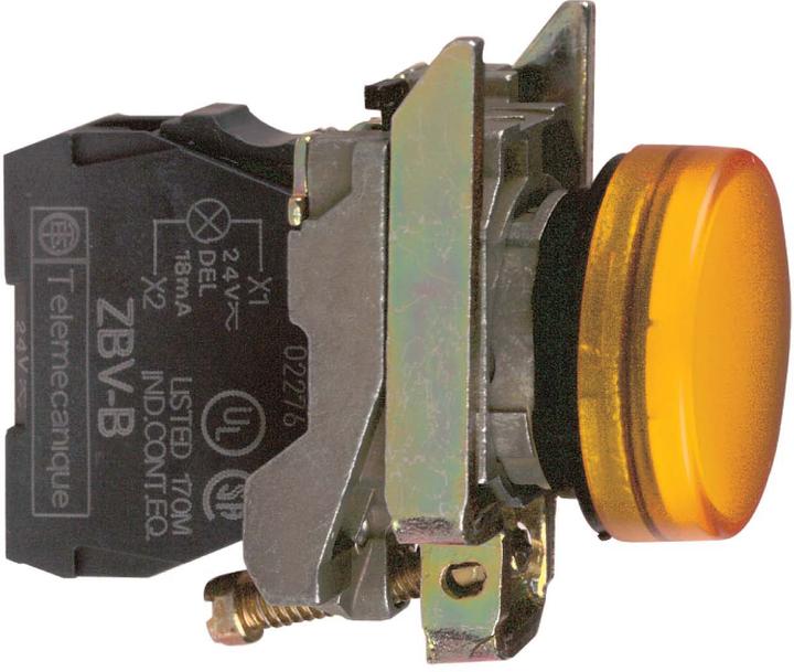Actual product image Schneider Electric Indicator LED 24V AC/DC yellow XB4BVB5