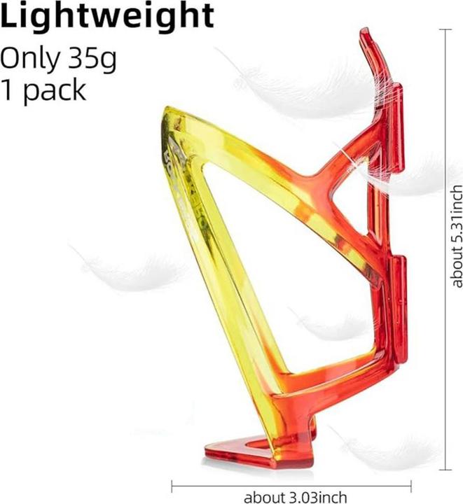 Produktbild Rockbros FK338 Fahrradhalter für Wasserflasche – rot und gelb