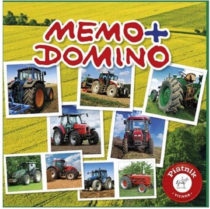 Produktbild Piatnik Memo & Domino Traktoren (Deutsch, Französisch, Italienisch, Englisch)