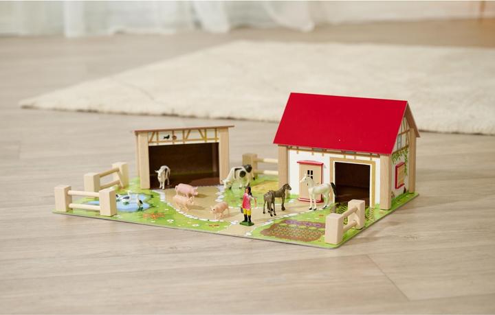 Produktbild Eichhorn Houten Boerderij met Accessoires, 20dlg.