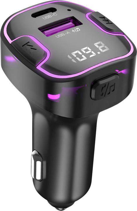xO transmiter FM BCC12 Bluetooth MP3 car charger 3,1A black