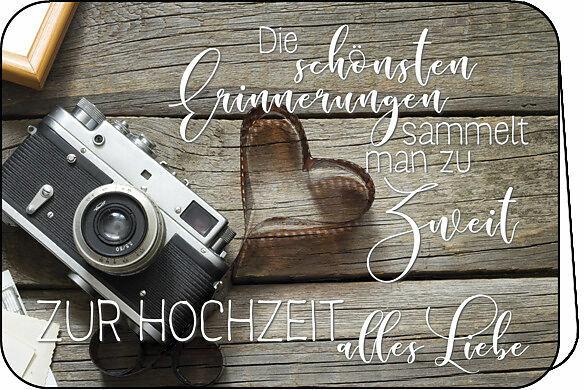 Produktbild Edition Gollong Doppelkarte. Zur Hochzeit (Kamera)
