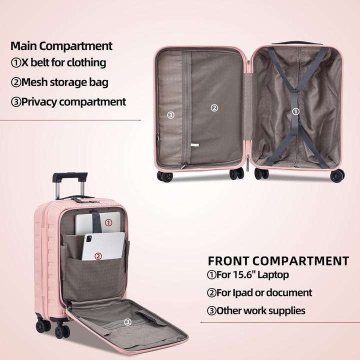 Actual product image TydeCkare Handgepäckkoffer mit Laptopfach (43 l, Hand luggage (up to 50 litres))