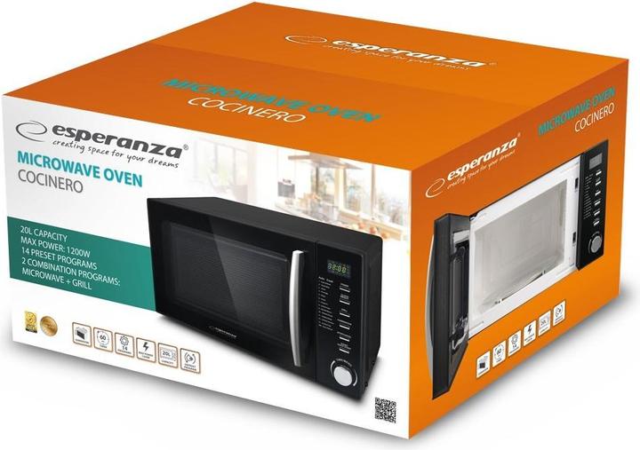 Actual product image Esperanza EKO010 Cocinero Microwave Oven (20 l)
