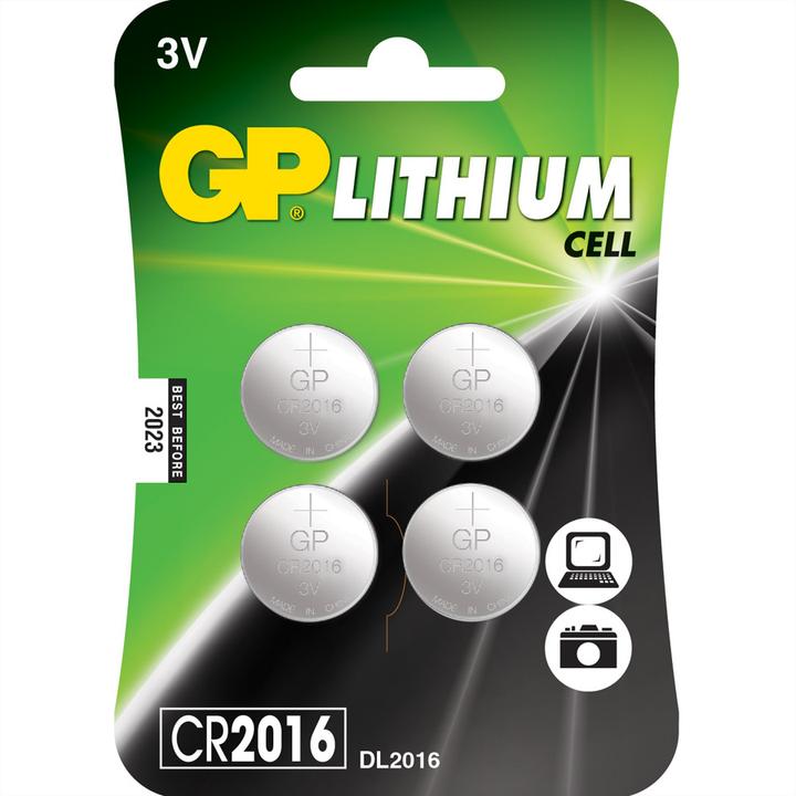 Immagine prodotto GP Batteries Litio CR2016 (4 pz., CR2016, 90 mAh)