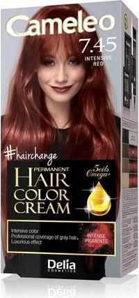 Delia Cosmetics Cameleo Permanent Hair Colour Cream Intensive Red 7.45 (7.45)