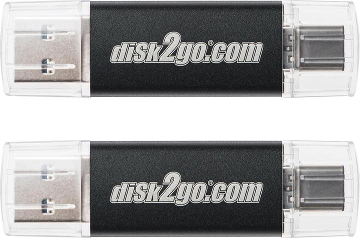 Actual product image Disk2go Switch 2-Pack (128 GB, USB-A, USB-C)
