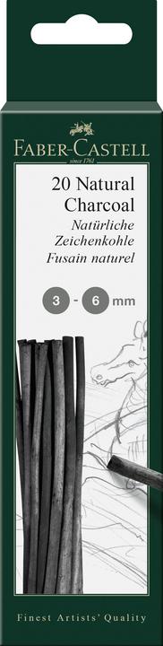 Produktbild Faber-Castell PITT Monochrome Kohle (Hart, 12 x)