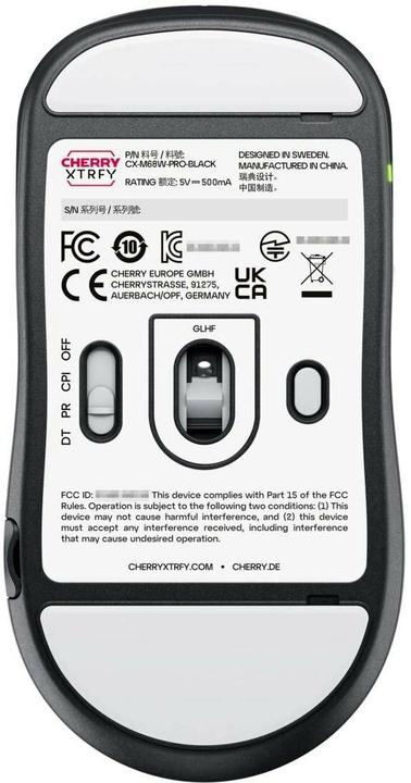 Image du produit CHERRY xtrfy M68 Pro sans fil, noir (Sans fil)
