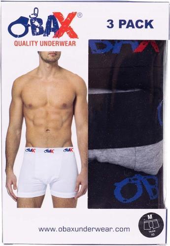 Immagine prodotto Obax Boxer Uomo 3p Nero/Grigio M (M)