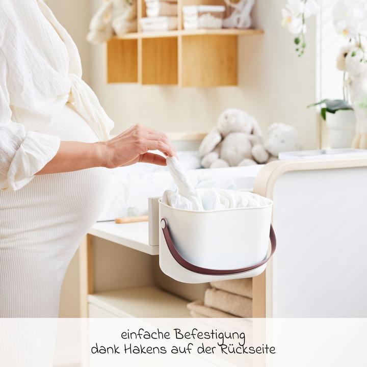 Produktbild Rotho Babydesign Wickeltisch-Organizer YUMA Mistletoe White
