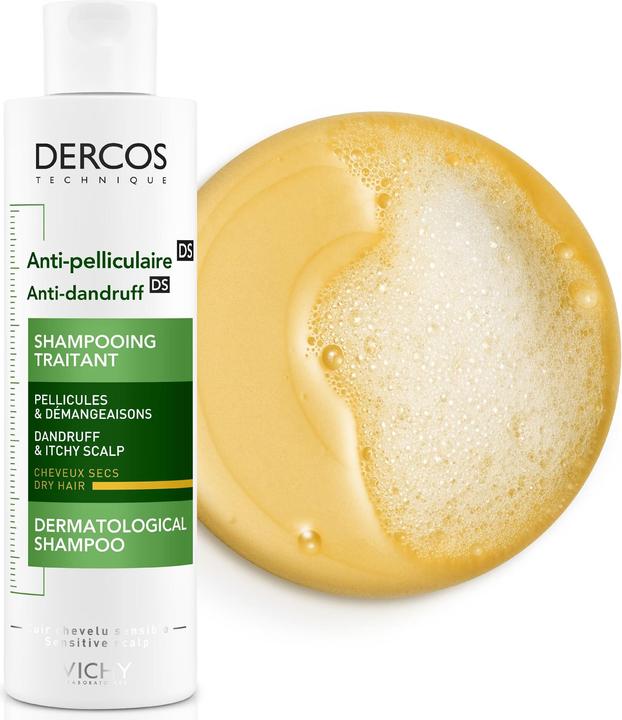 Produktbild Vichy Dercos Anti-Schuppen Shampoo trockene Kopfhaut (200 ml, Flüssiges Shampoo)