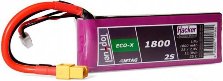 Actual product image Hacker LiPo Pack TF ECO-X 1800mAh 2S MTAG (7.40 V, 1800 mAh)