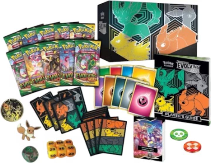 Actual product image Pokémon Evolving Skies Elite Trainer Box EN Green Pokemon Center (English, Booster Pack)