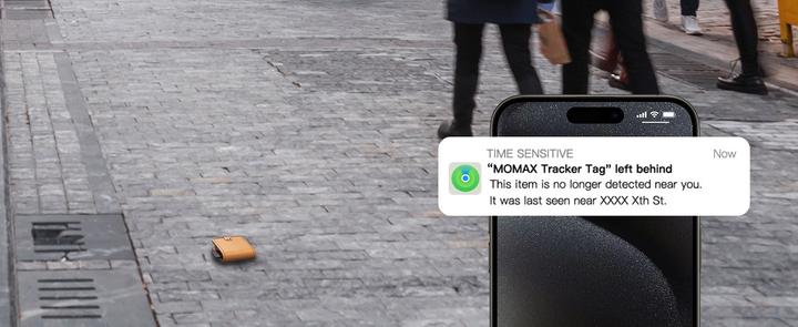Produktbild Momax PinCard Pro Mini Rechargeable Find My Tracker