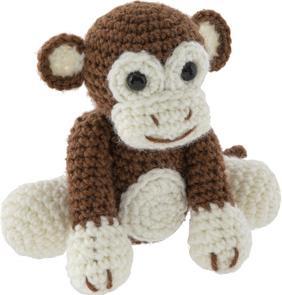 Actual product image Legind Craft ID - Crochet kit Monkey, 15x9x13,5 cm - (K-CR1704/GE)