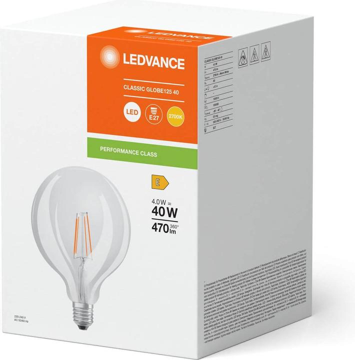 Actual product image Ledvance LED glass lamp (E27, 4 W, 470 lm, 1 x, E)