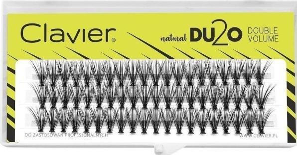 Actual product image Clavier Du2O Double Volume Tufts Eyelashes 9Mm (Artificial eyelashes)