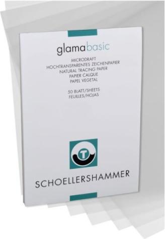 Schoellershammer Bloc de papier transparent Glama A4 (80 g/m², 50 x)