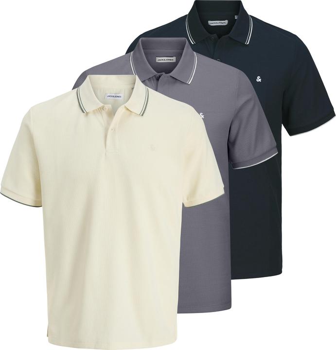 Actual product image Jack & Jones Poloshirt Austin Kurzarmshirt im Dreierpack (L)