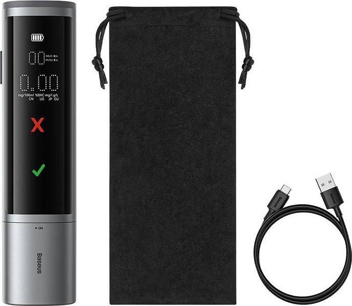 Actual product image Baseus Electronic Breathalyzer SafeJourney Pro (Grey)