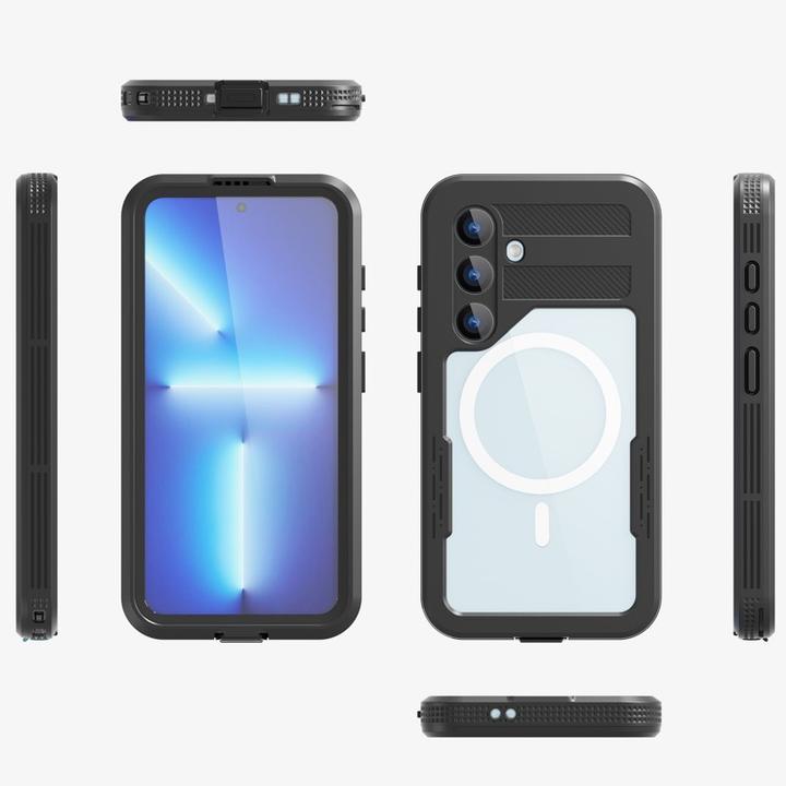 Produktbild Redpepper Samsung Galaxy S24 - IP68 Mars Series Wasserdichtes Outdoor Case mit MagSafe, schwarz (Samsung Galaxy S24)