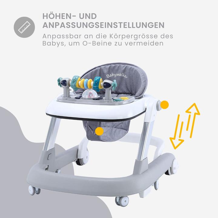 Produktbild Hermex Lauflernhilfe Baby Walker Lauflernwagen Laufwagen Gehfrei Laufhilfe Kleinkinder