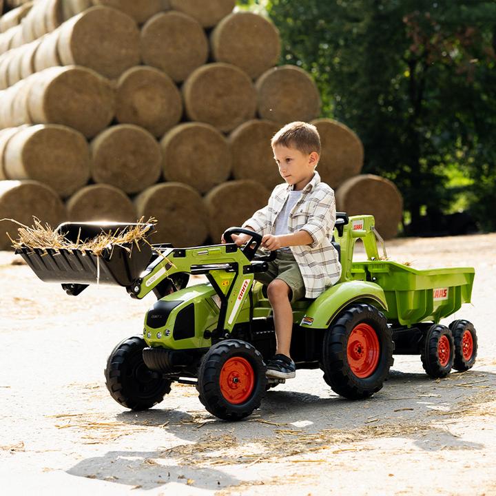Actual product image Falk Toys Claas tractor + XL trailer