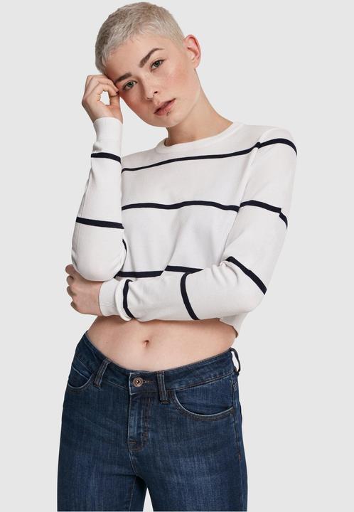 Immagine prodotto Urban Classics Maglione corto a righe da donna (XL)