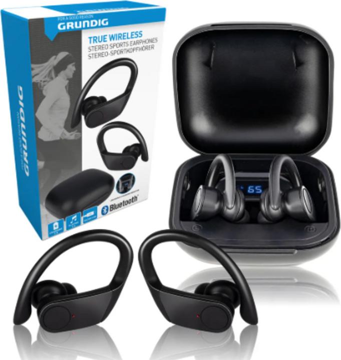 Image du produit Grundig Earbuds Sport TWS 300mAh BT (pas de réduction du bruit, 2 h, Sans fil)