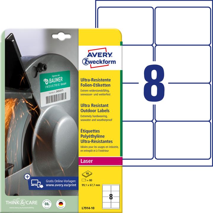 Produktbild Avery Ultra-robuste Folienetiketten
