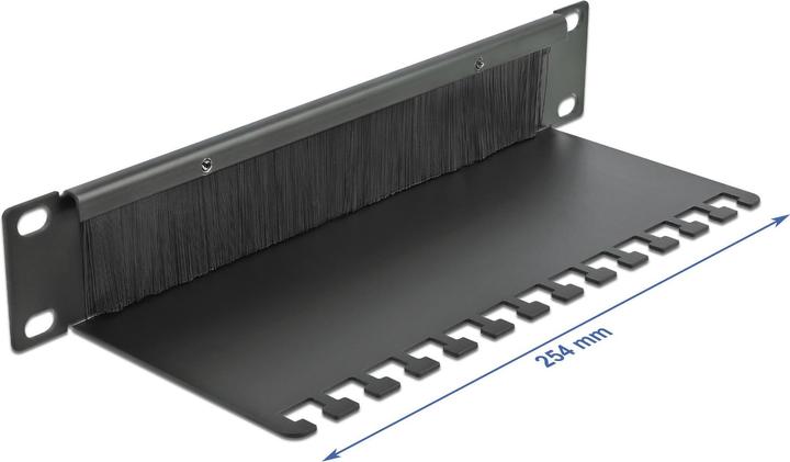 Actual product image Delock Cable Management Brush Strip with Cable Support Plate