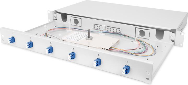 Produktbild Digitus LWL Spleissbox, bestückt, LC, OS2 (S/UTP, CAT7, 0.28 m)