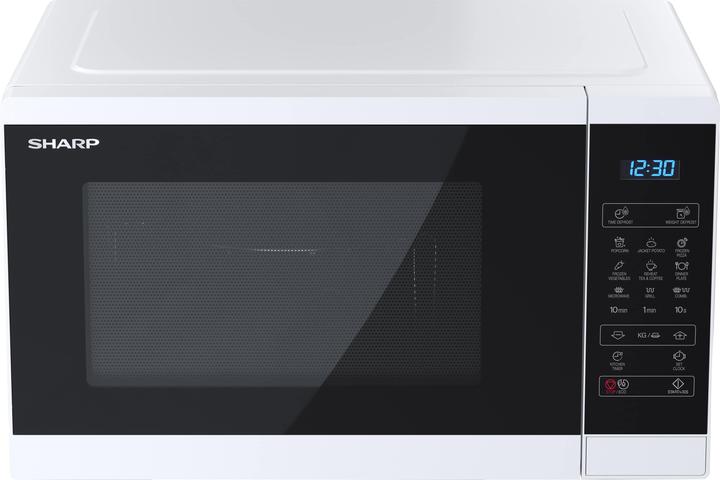 Produktbild Sharp | Microwave Oven with Grill | YC-MG252AE-W | Free standing | 25 L | 900 W | Grill | White (25 l)