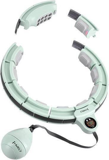 Produktbild HMS Hhm13 Hula Hoop Grün Mit Magneten Und Gewicht + Zähler (40 cm, 400 g)