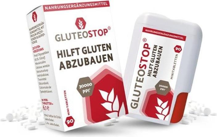 Image du produit Gluteostop Chrisana GluteoStop aide à réduire le gluten 90 mini-comprimés. (90 pièce(s), Cachets, 25 g)