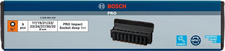 Actual product image Bosch Professional Zubehör PRO Impact (19 mm, 22 mm, 32 mm, 23 mm, 27 mm, 21 mm, 17 mm, 24 mm, 30 mm)