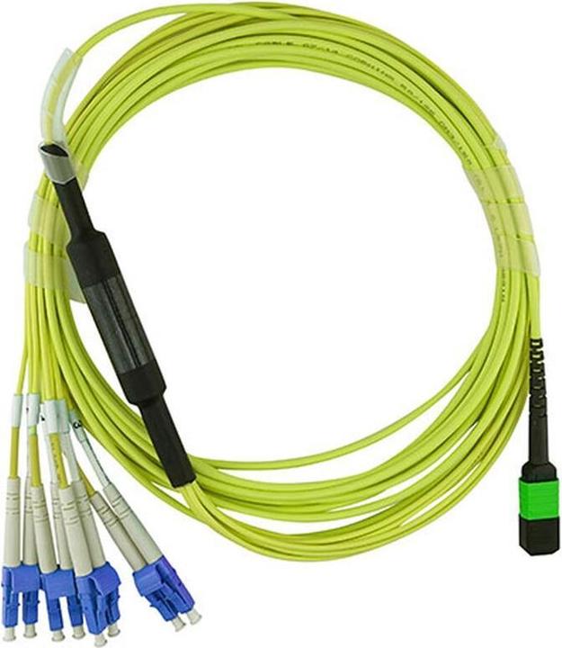 Immagine prodotto CBO Cavo di breakout in fibra ottica MPO/4xLC G.657.A1 monomodale da 1 metro