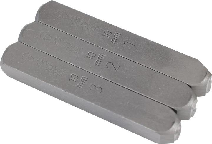 Produktbild Dönges Handschlagstempelsatz angespitzt, 9-teilig, Zahlen 0-9, Schrifthöhe 4 mm