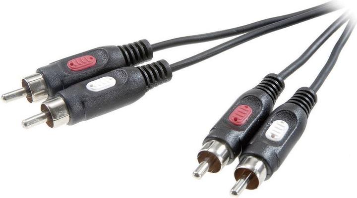 SpeaKa Professional Câble audio Speaka 2x RCA 1.5 m (1.50 m, RCA)