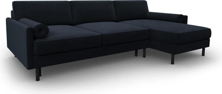 Actual product image Micadoni Velvet Right Corner Sofa With Bed Function And Box, "Scott", 5 Seats, 212x142x87Made in Europe (Corner sofa)